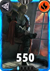 Carte saison 1 arkhante rare Ethell standard rang 1 animation de niveau 1 element feu cross the ages