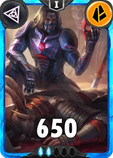 Carte saison 1 arkhante rare Hanzo&ValRed alternative combo rang 5 grade C animation de niveau 1 element terre