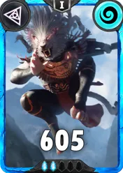 Carte saison 1 arkhante rare Leon alternative rang 5 grade C animation de niveau 1 element Air cross the ages