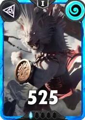 Carte saison 1 arkhante rare Leon standard rang 1 animation de niveau 1 element air cross the ages