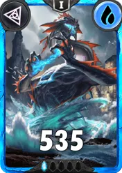 Carte saison 1 arkhante rare Leviathan standard rang 1 animation de niveau 1 element eau cross the ages