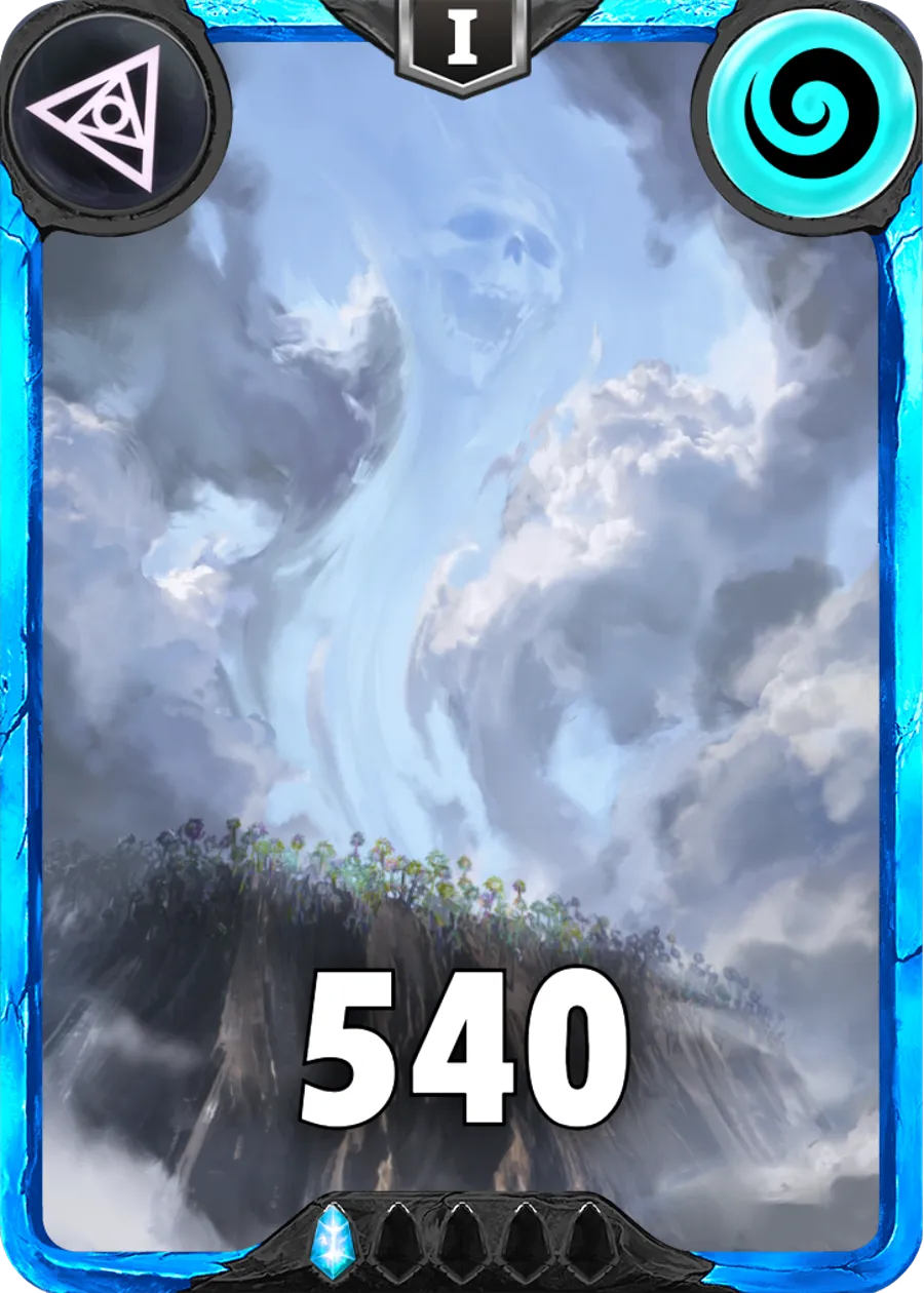 Carte saison 1 arkhante rare Nephesh standard rang 1 animation de niveau 1 element air cross the ages