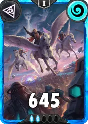 Carte saison 1 arkhante rare Pegasus&Nephesh alternative combo rang 5 grade C animation de niveau 1 element air