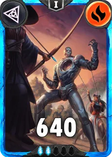 Carte saison 1 arkhante rare Ruby&Ronan alternative combo rang 5 grade C animation de niveau 1 element feu