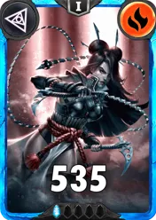 Carte saison 1 arkhante rare Ruby standard rang 1 animation de niveau 1 element feu cross the ages