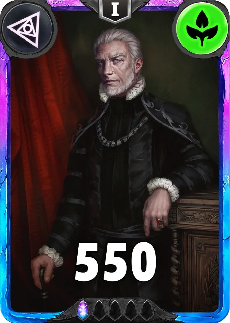 Carte saison 1 arkhante spéciale rare Alokah standard rang 1 animation de niveau 1 element vie cross the ages