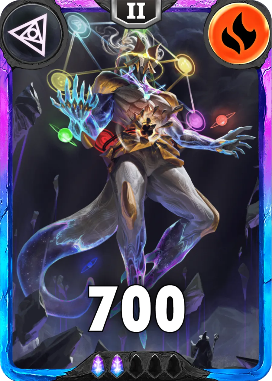 Carte saison 1 arkhante spéciale rare Arkhel alternative combo rang 5 grade C animation de niveau 2 element feu cross the ages