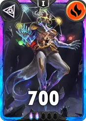 Carte saison 1 arkhante spéciale rare Arkhel alternative combo rang 5 grade C animation de niveau 1 element feu cross the ages