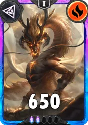 Carte saison 1 arkhante spéciale rare Gaumri alternative rang 5 grade C animation de niveau 1 element feu cross the ages