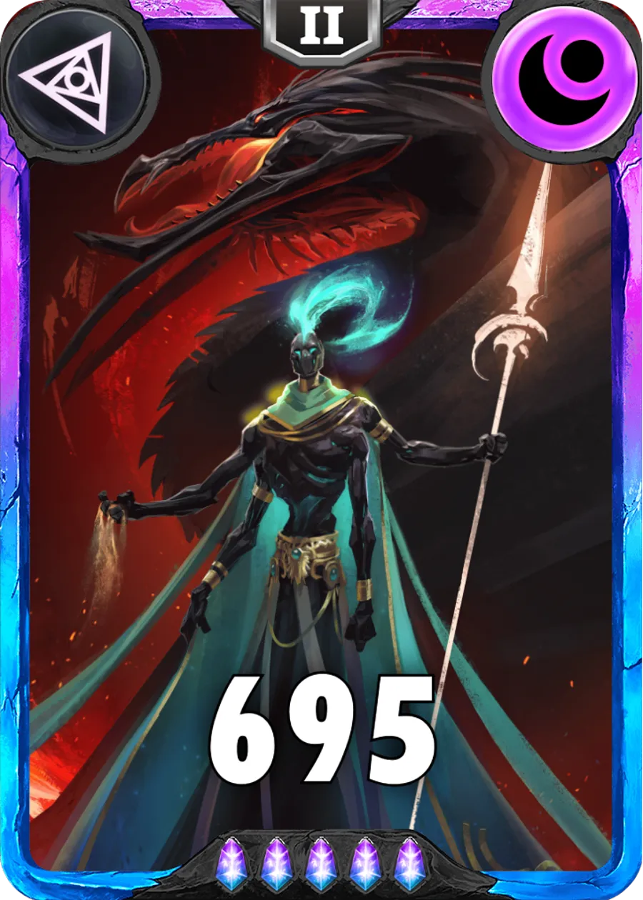 Carte saison 1 arkhante spéciale rare Kassius alternative rang 5 grade S animation de niveau 2 element tenebre cross the ages