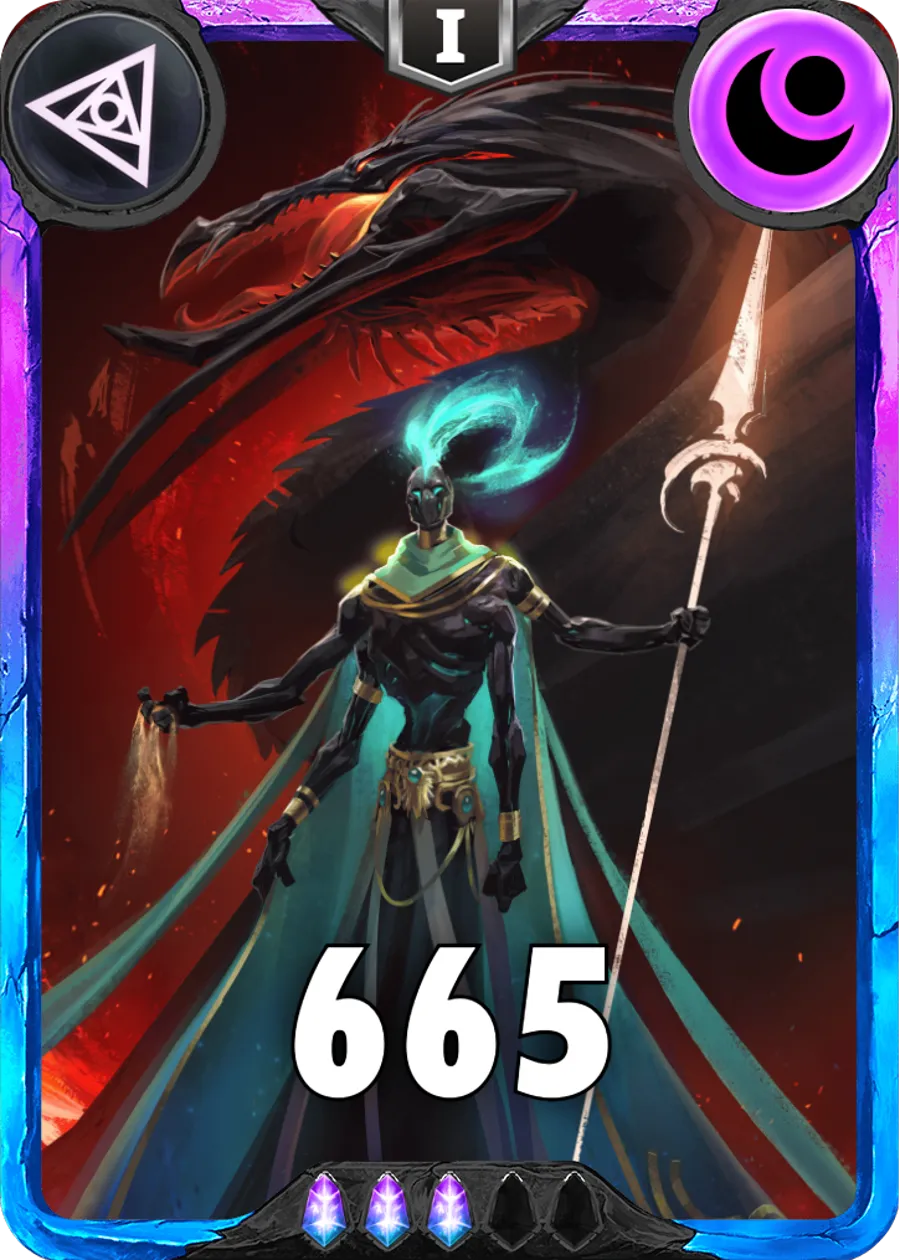 Carte saison 1 arkhante spéciale rare Kassius alternative rang 5 grade B animation de niveau 1 element Ténèbres cross the ages