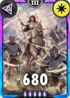 Carte saison 1 arkhante spéciale rare laurie alternative rang 5 grade S animation de niveau 3 element Lumière cross the ages