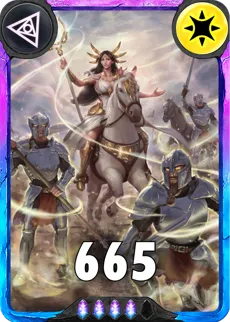 Carte saison 1 arkhante spéciale rare laurie alternative rang 5 grade A animation de niveau 2 element Lumière cross the ages