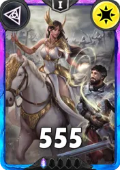 Carte saison 1 arkhante spéciale rare Laurie standard rang 1 animation de niveau 1 element lumière cross the ages