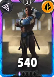 Carte saison 1 arkhante spéciale rare Marcus standard rang 1 animation de niveau 1 element terre cross the ages