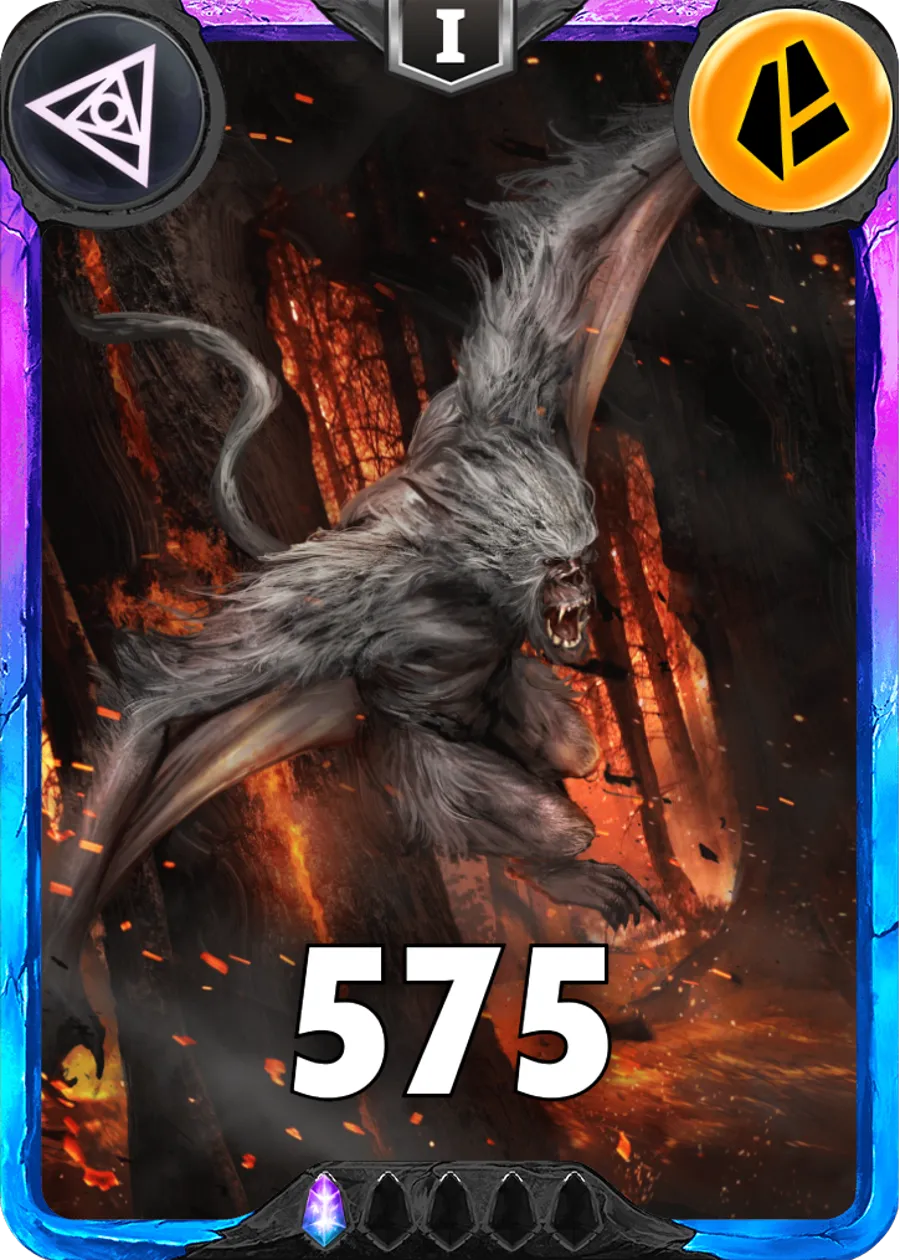 Carte saison 1 arkhante spéciale rare Monkingh standard rang 1 animation de niveau 1 element terre cross the ages