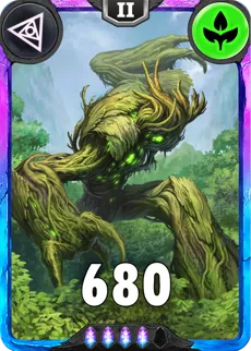 Carte saison 1 arkhante spéciale rare Oak alternative rang 5 grade A animation de niveau 2 element vie cross the ages