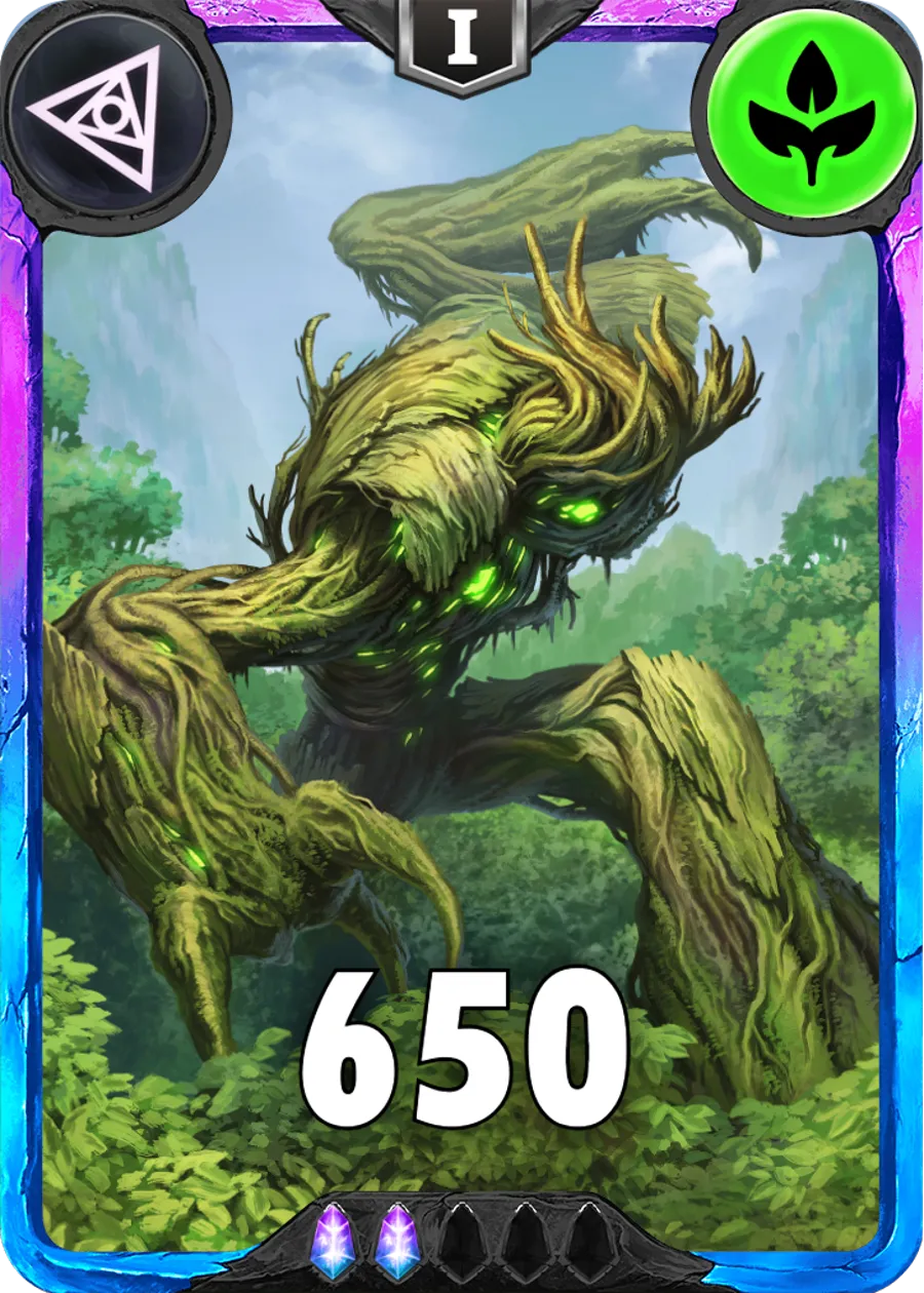 Carte saison 1 arkhante spéciale rare Oak alternative rang 5 grade C animation de niveau 1 element vie cross the ages
