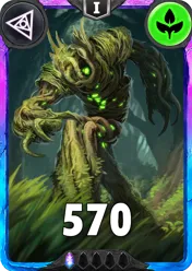 Carte saison 1 arkhante spéciale rare Oak standard rang 1 animation de niveau 1 element vie cross the ages