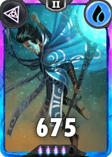 Carte saison 1 arkhante spéciale rare oji alternative rang 5 grade A animation de niveau 2 element eau cross the ages