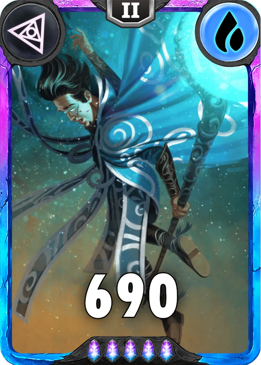 Carte saison 1 arkhante spéciale rare oji alternative rang 5 grade S animation de niveau 2 element eau cross the ages