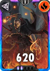 Carte saison 1 Arkhante Spéciale Rare Raul Lionzo Alternative rang 5 Grade C animation de niveau 1 element Feu cross the ages
