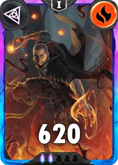 Carte saison 1 Arkhante Spéciale Rare Raul Lionzo Alternative rang 5 Grade C animation de niveau 1 element Feu cross the ages