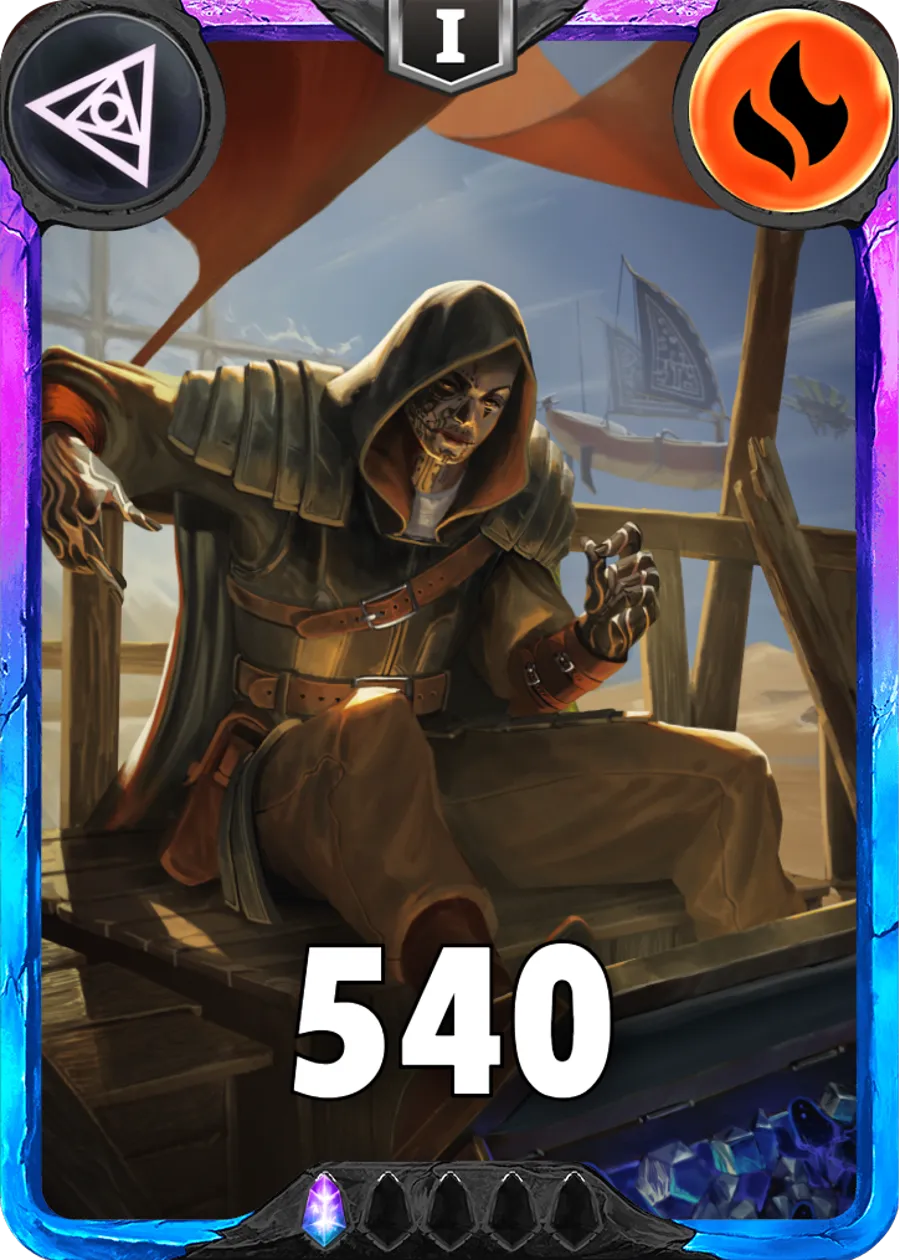 Carte saison 1 Arkhante Spéciale Rare Raul Lionzo standard rang 1 animation de niveau 1 element Feu cross the ages