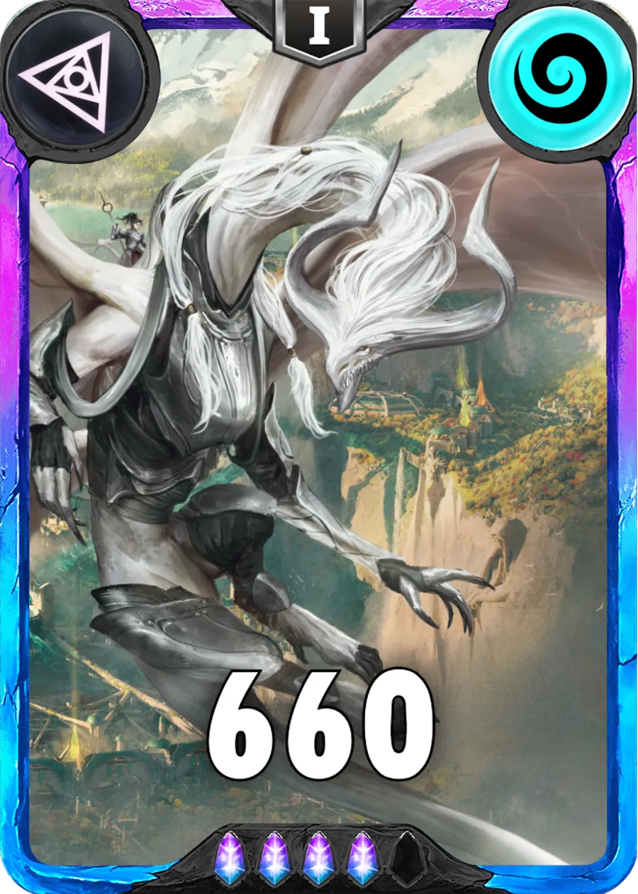 Carte saison 1 arkhante spéciale rare zia alternative rang 5 grade A animation de niveau 1 element air cross the ages
