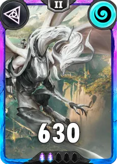 Carte saison 1 arkhante spéciale rare zia alternative rang 5 grade C animation de niveau 2 element air cross the ages