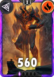 Carte saison 1 arkhante ultra rare Baram standard rang 1 animation de niveau 1 element feu cross the ages