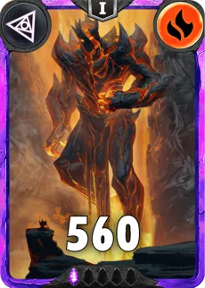 Carte saison 1 arkhante ultra rare Baram standard rang 1 animation de niveau 1 element feu cross the ages