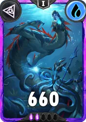 Carte saison 1 arkhante ultra rare Leviathan&Argonath alternative combo rang 5 grade C animation de niveau 1 element eau