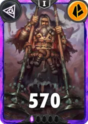 Carte saison 1 arkhante ultra rare Tumul standard rang 1 animation de niveau 1 element terre cross the ages