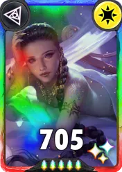 Carte saison 1 arkhante unique Solis standard rang 5 grade S animation de niveau 1 element Lumiere cross the ages