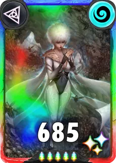 Carte saison 1 arkhante unique Veliva standard rang 5 grade S animation de niveau 3 element air cross the ages