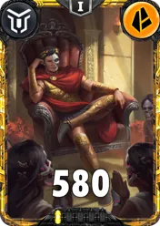 Carte saison 2 arkhante Mythique Arhax standard rang 1 animation de niveau 1 element Terre cross the ages