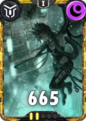 Carte saison 2 arkhante Mythique Pollen Alternative rang 5 Grade C animation de niveau 1 element Tenebre cross the ages