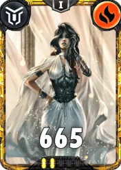 Carte saison 2 arkhante Mythique Shakti Alternative rang 5 Grade C animation de niveau 1 element Feu cross the ages