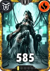 Carte saison 2 arkhante Mythique Shakti standard rang 1 animation de niveau 1 element Feu cross the ages