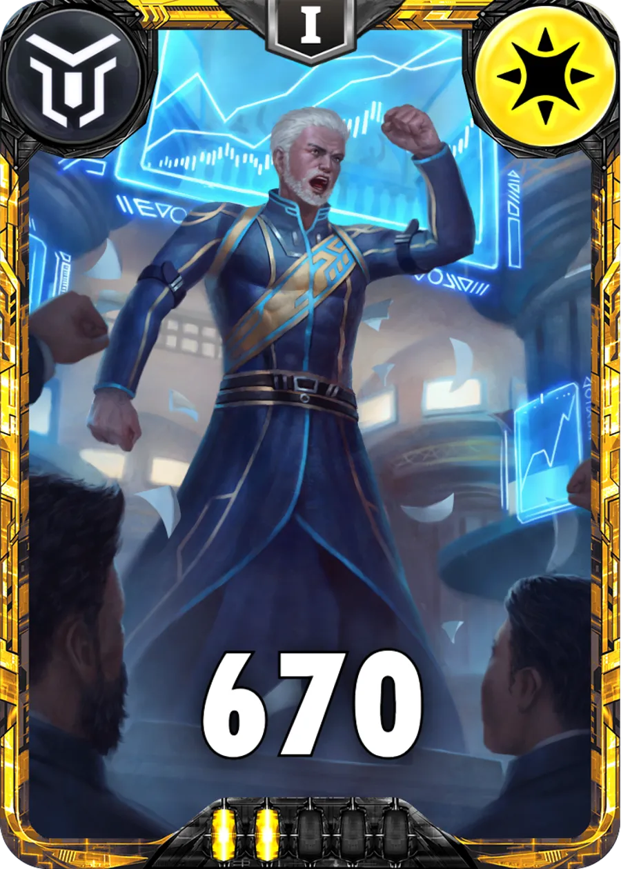 Carte saison 2 arkhante Mythique The Ordinator Alternative rang 5 Grade C animation de niveau 1 element Lumiere cross the ages