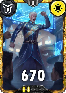 Carte saison 2 arkhante Mythique The Ordinator Alternative rang 5 Grade C animation de niveau 1 element Lumiere cross the ages