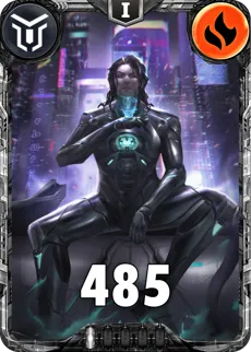 Carte saison 2 mantris commune Chang standard rang 1 animation de niveau 1 element Feu cross the ages