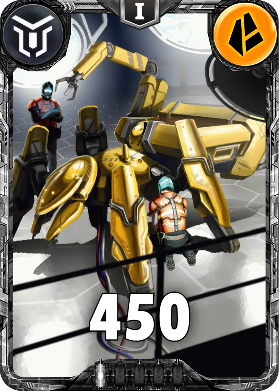 Carte saison 2 mantris commune Class III Utility Robot standard rang 1 animation de niveau 1 element Terre cross the ages