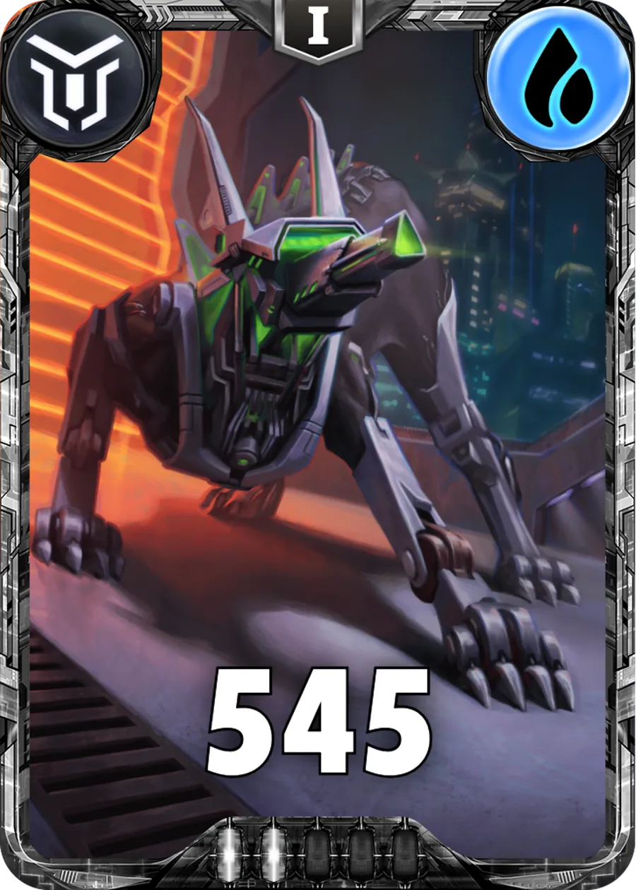 Carte saison 2 mantris commune Dog Robot alternative rang 5 grade C animation de niveau 1 element Eau cross the ages