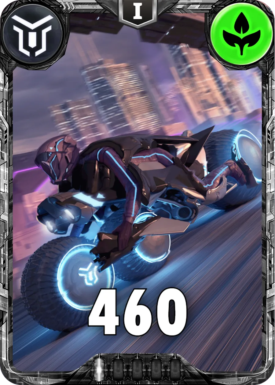 Carte saison 2 mantris commune Mantri Motorcycle standard rang 1 animation de niveau 1 element Vie cross the ages