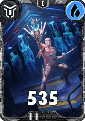Carte saison 2 mantris commune Matricial Guard alternative rang 5 grade C animation de niveau 1 element Eau cross the ages