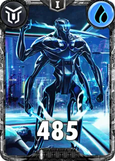 Carte saison 2 mantris commune Saber standard rang 1 animation de niveau 1 element eau cross the ages