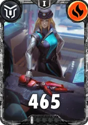 Carte saison 2 mantris commune Valia standard rang 1 animation de niveau 1 element Feu cross the ages