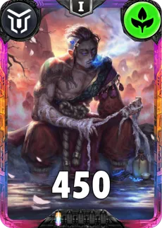 Carte saison 2 Mantris Exclusive Blue Dream standard rang 1 animation de niveau 1 element Vie cross the ages